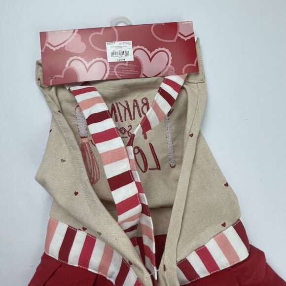 Kohl’s Baking Up Some Love Apron 26”x29” Layered Cotton Canvas Tie Neck Waist - Picture 5 of 5